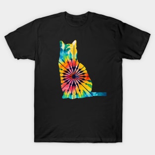 Tie Dye Cat T-Shirt